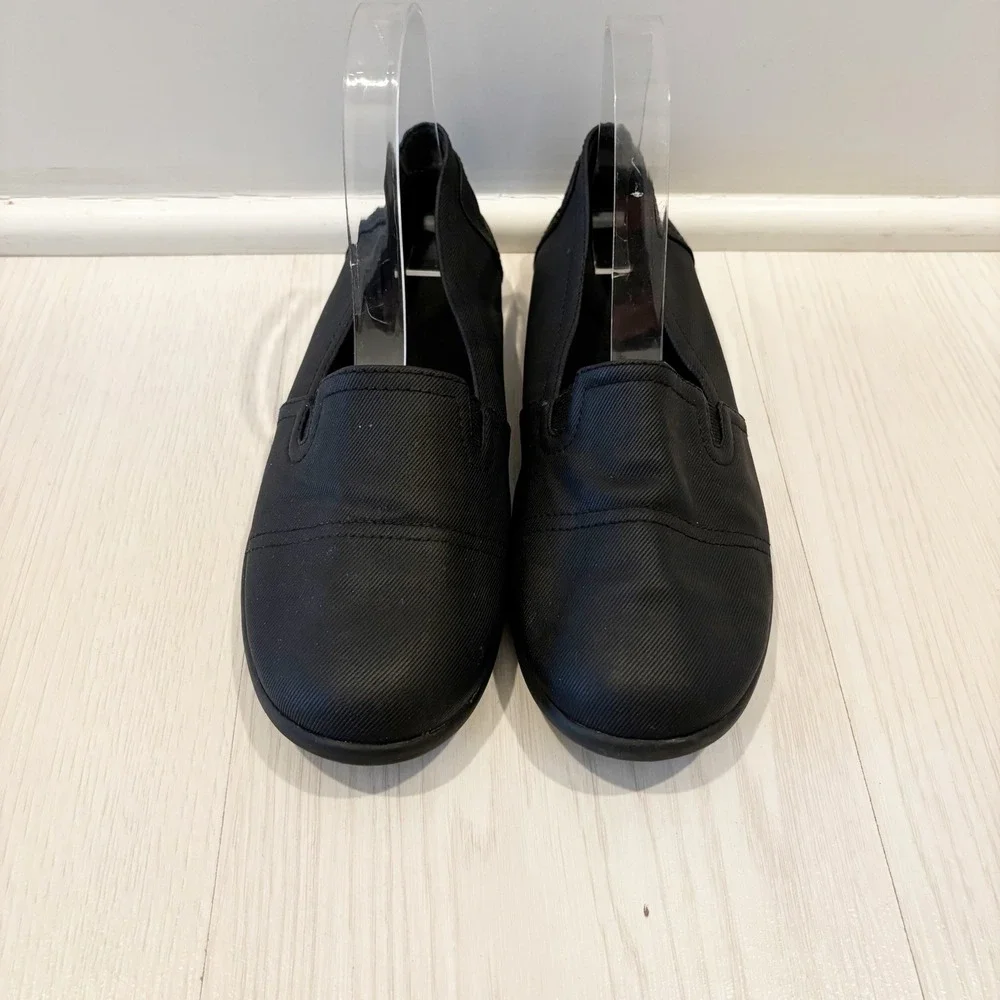 SafeTstep Slip On Shoes Women Size 7 Black Slip Resistant Work Flats Server